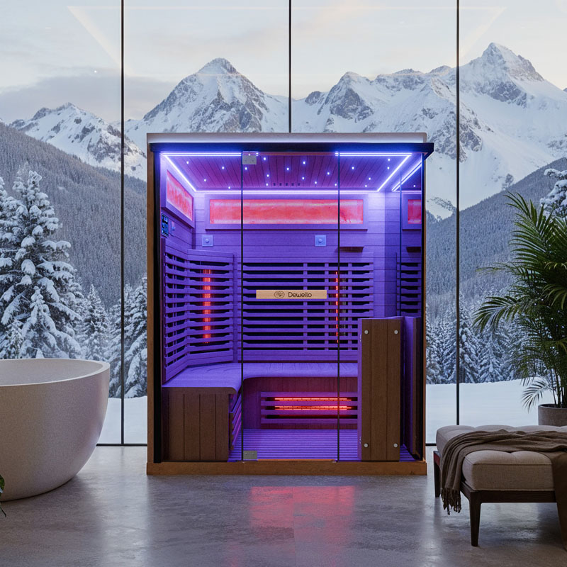 Infrarotsauna Kenora mit Vollspektrumstrahler