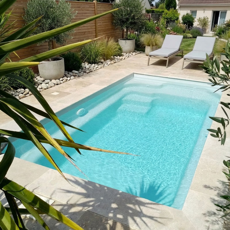 GFK Polyesterpool Mini 4,30 x 2,30 x 1,38 m