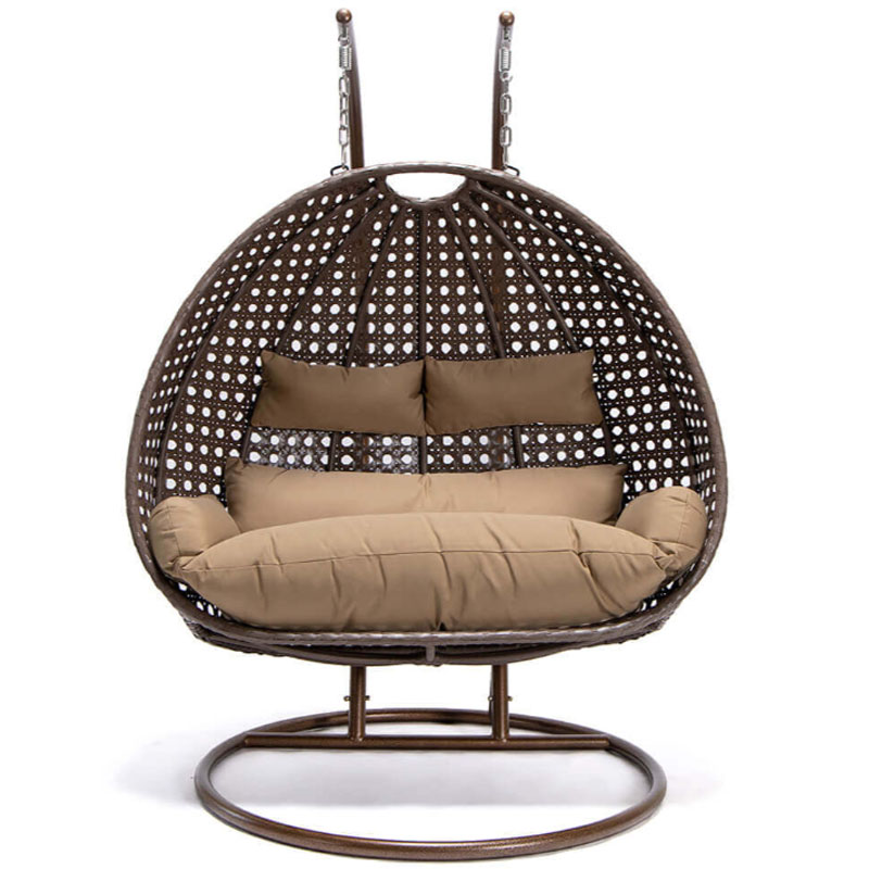 Polyrattan Hängesessel Braun ca. 145 x 74 x 126 cm