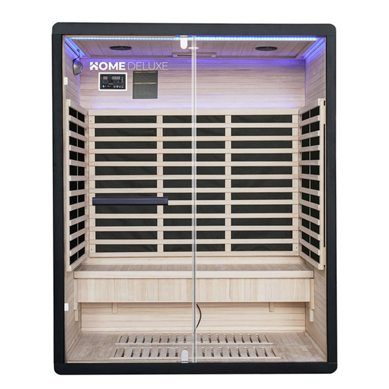 Infrarotkabine Nero L schwarz 190 x 153 cm