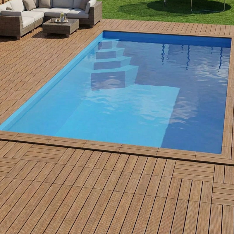 Isotherm-Pool Set Smaragd | 6,00 x 3,00 x 1,50 m | integrierte Treppe „Smaragd“ | wärmeisolierend & montagefreundlich