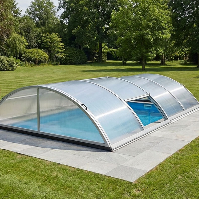 Mountfield Poolüberdachung Trend | 4,60 x 3,20 x 1,08 m | Doppelsteg | Vormontiert | Hochwertige Überdachung