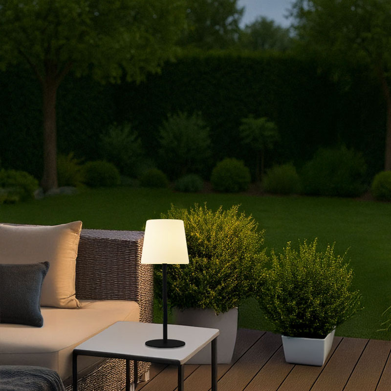 Clara LED Gartenbeleuchtung Tischlampe Weiß und RGB