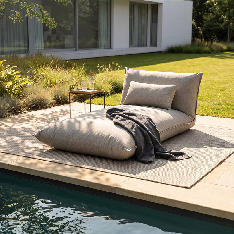 Riga Outdoor Sitzsack hellgrau
