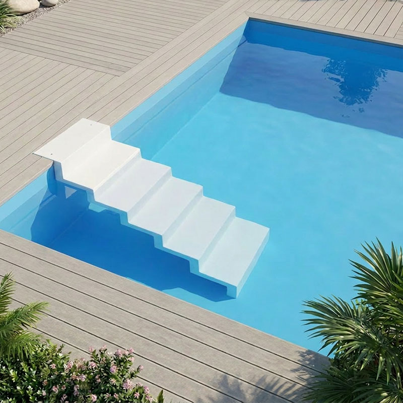 Isotherm-Pool Set Eleganz | 5,00 x 3,00 x 1,50 m | integrierte Treppe „Eleganz“ | wärmeisolierend & montagefreundlich