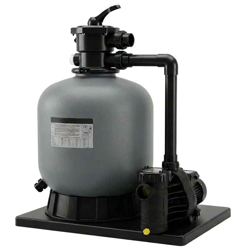 Sandfilteranlage PS II 500mm Top Mount mit Aquaplus Poolpumpe 8 | selbstansaugend | für Pools bis max. 40 m³  | Made in Germany Pumpe