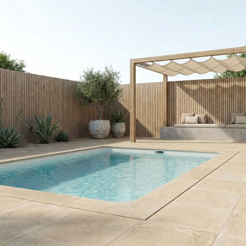 GFK Polyesterpool Mini Kare 3,15 x 3,15 x 1,40 m