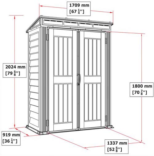 Produktbild-Gartenhaus-aus-Vinyl-171-x-92-x-202-cm