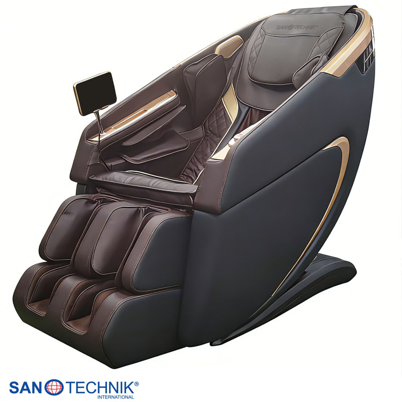 MEDORA Luxus-Massagesessel schwarz/braun