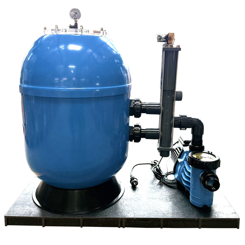 Sandfilteranlage Atlantica | mit Alpha Eco Soft und Besgo Stangenventil | für Pools bis 60 m³ | Selbstansaugend | Made in Germany Pumpe