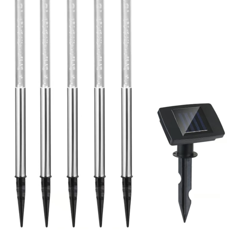 LED Solar Steckleuchte 5er-Set | Weiß
