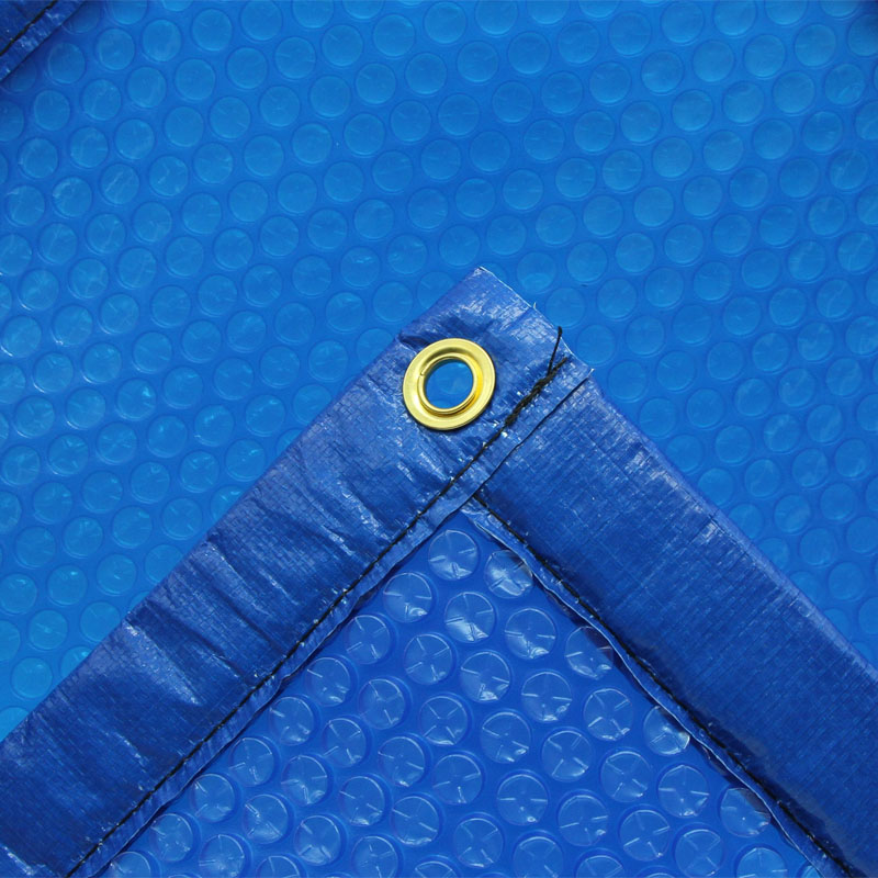 Solarplane blau 400 my mit Randverstärkung