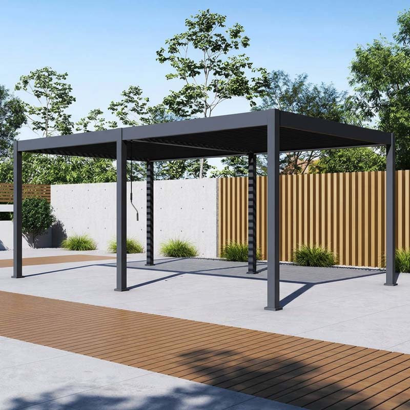 Grand Tuscan 1220 | Aluminium Pergola mit Lamellendach | 4x6 m