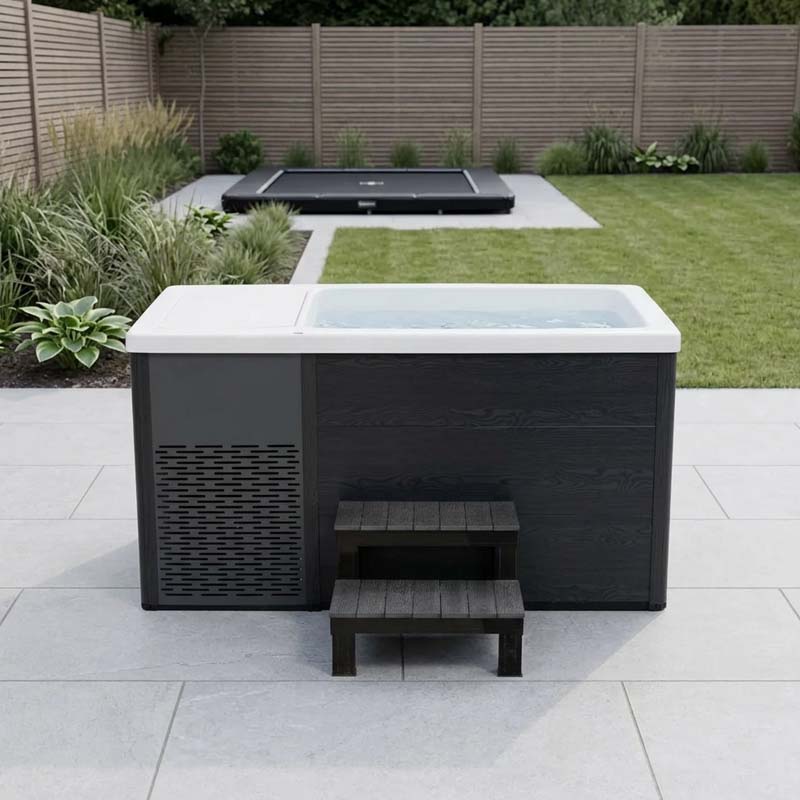 Eisbad Kiruna 178 x 84 cm | inkl. Treppe und Abdeckung