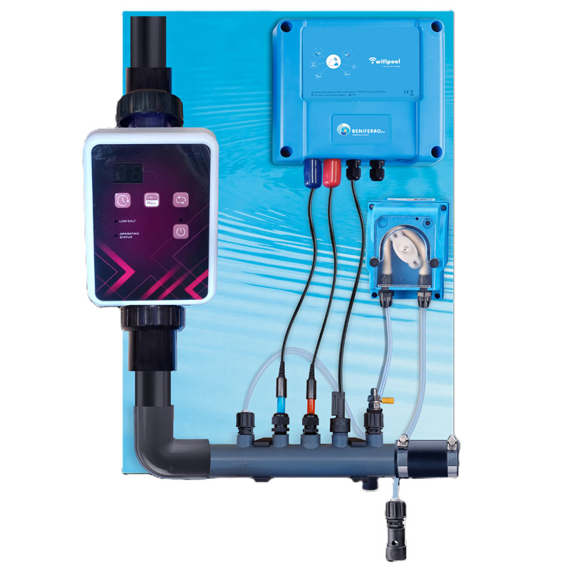 Automatische Salzelektrolyse WiFiPool Duo | mit pH und Redox | vormontiert