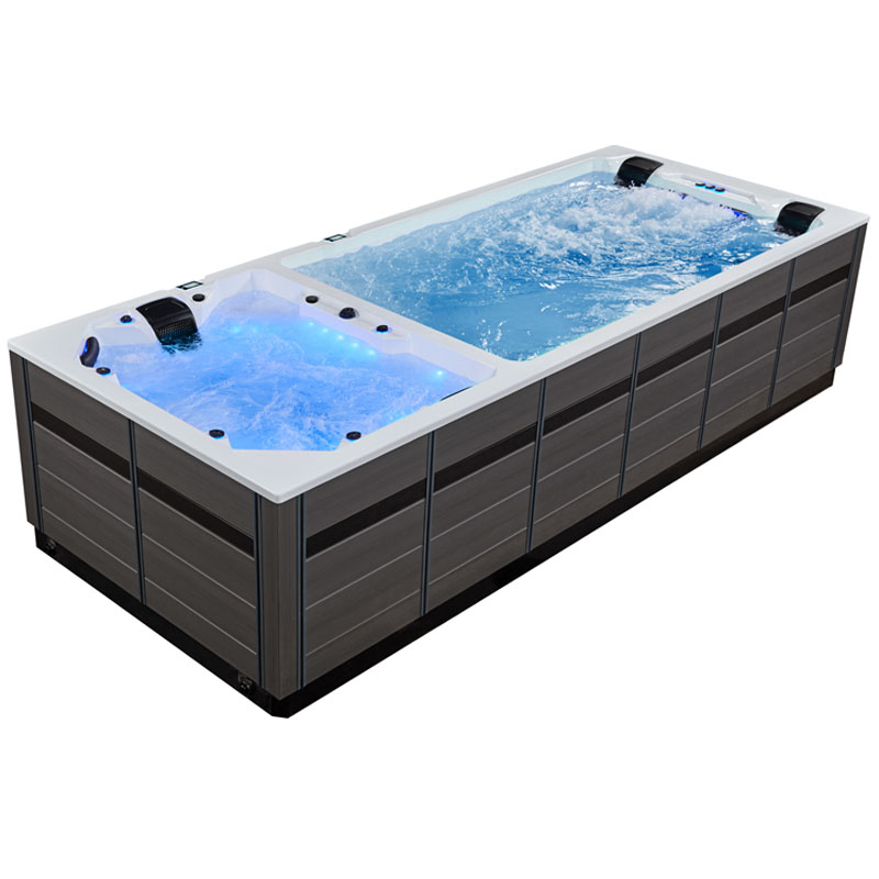 AWT SwimSpa Innovation590 Dual weiß 590 x 235 cm grau